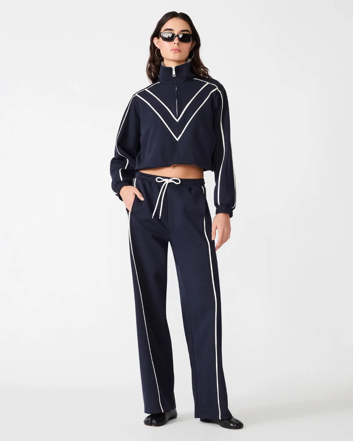 Karline Knit Jacket Long Sleeve Cropped Jackets & Coats - Cotton/Polyester/Elastane by Steve Madden