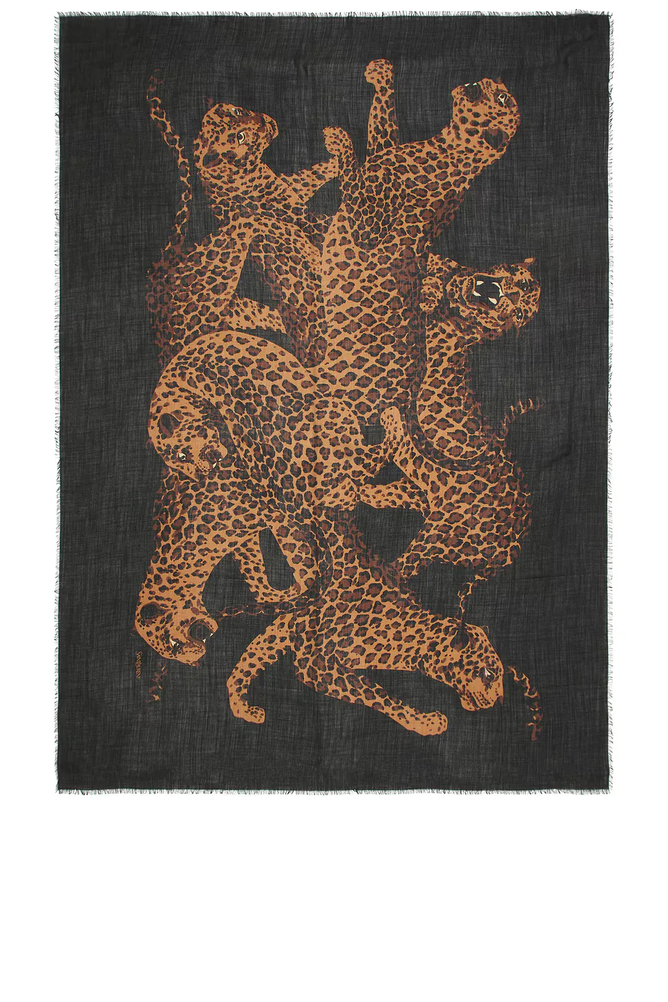 Leopard Stole Scarf by Saint Laurent