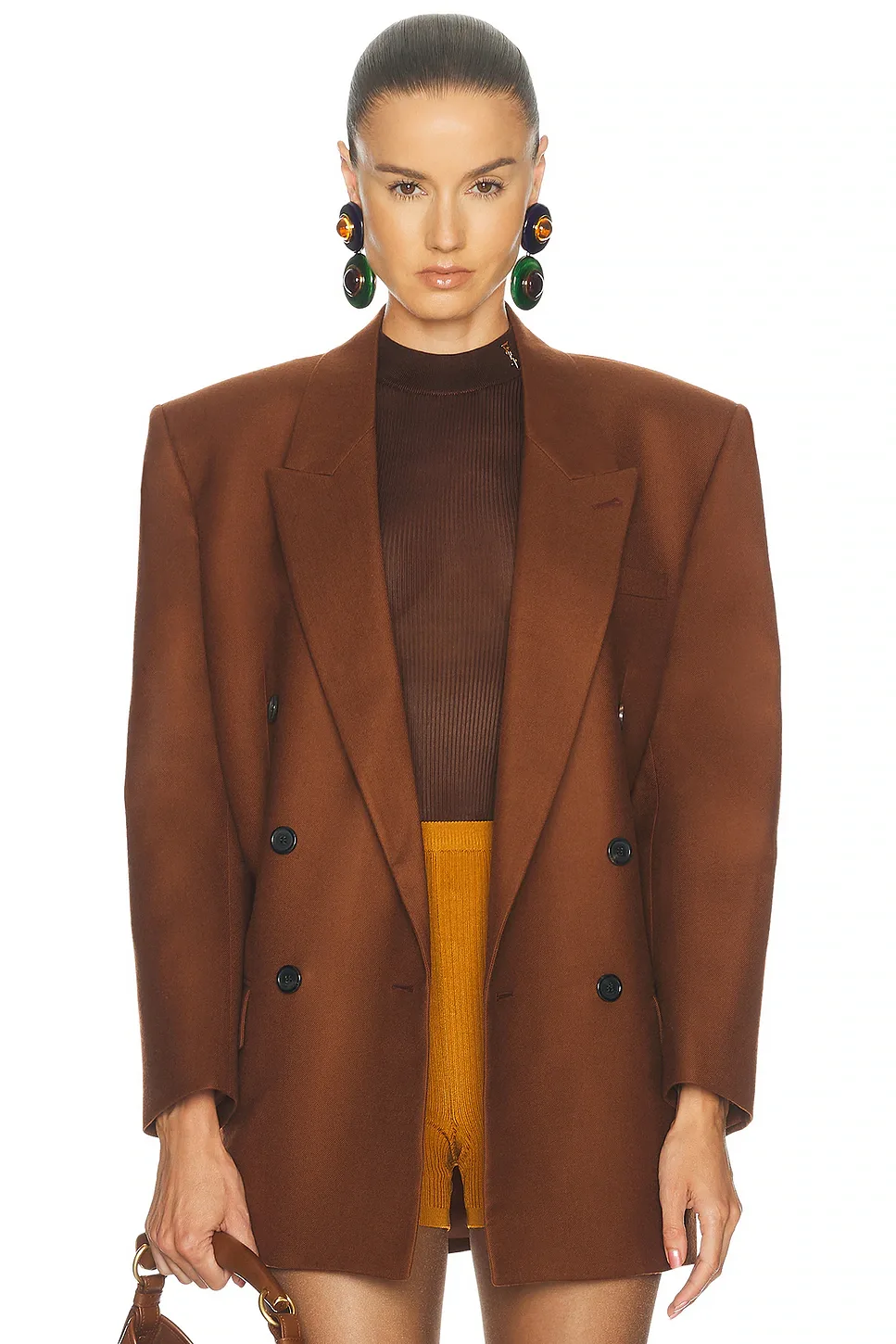 Wool Double Breasted Jacket by Saint Laurent