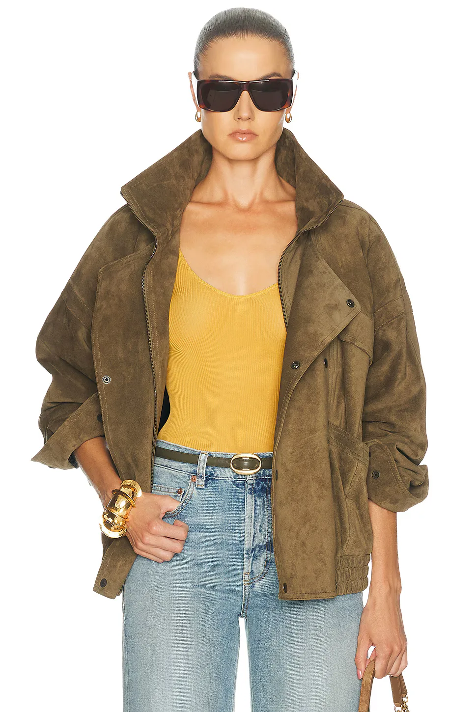 Funnel Neck Jacket by Saint Laurent