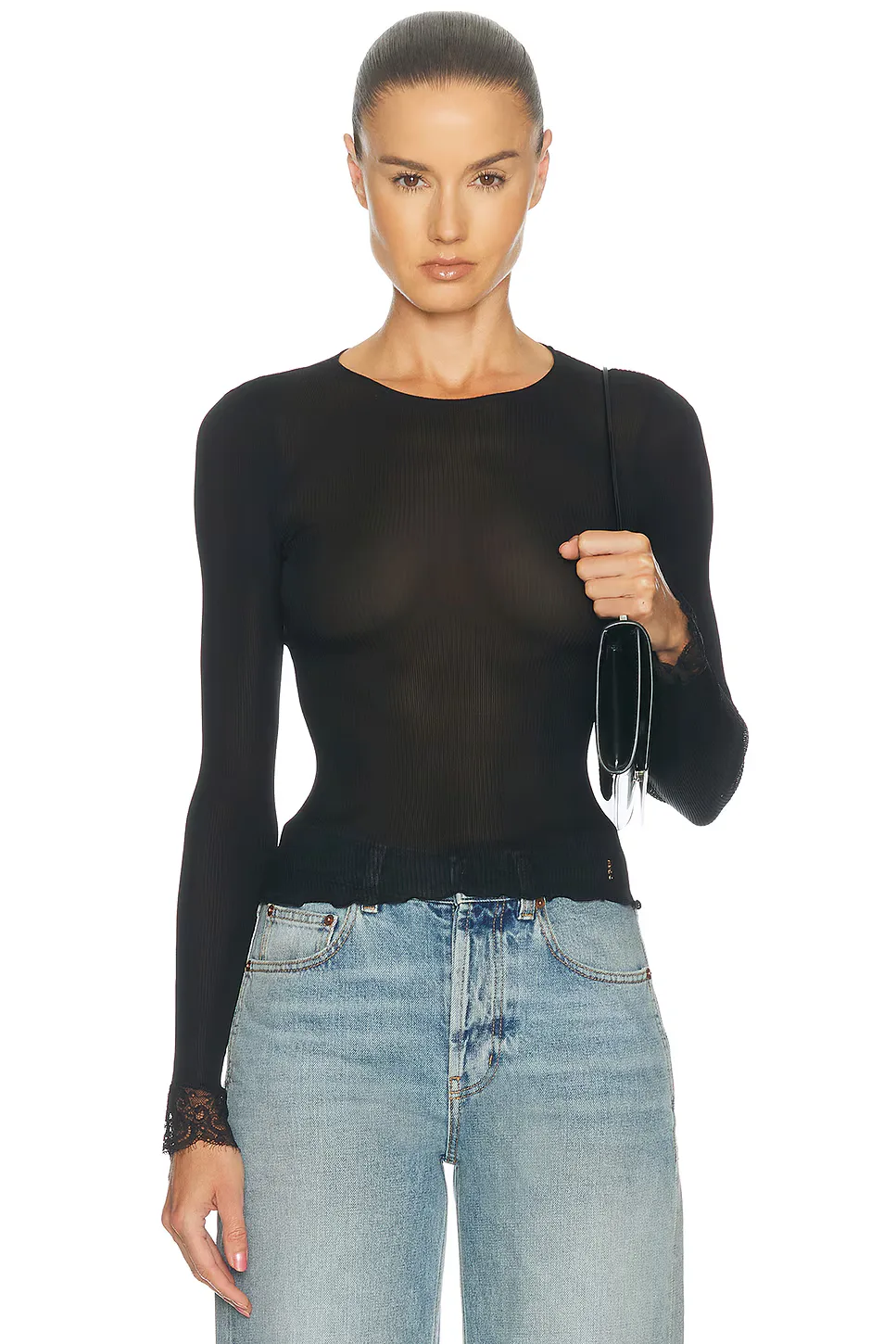 Lace Trimmed Top