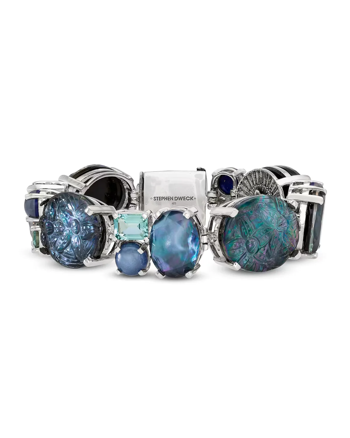 Multihued & Mixed Gemstones Bracelet by Stephen Dweck