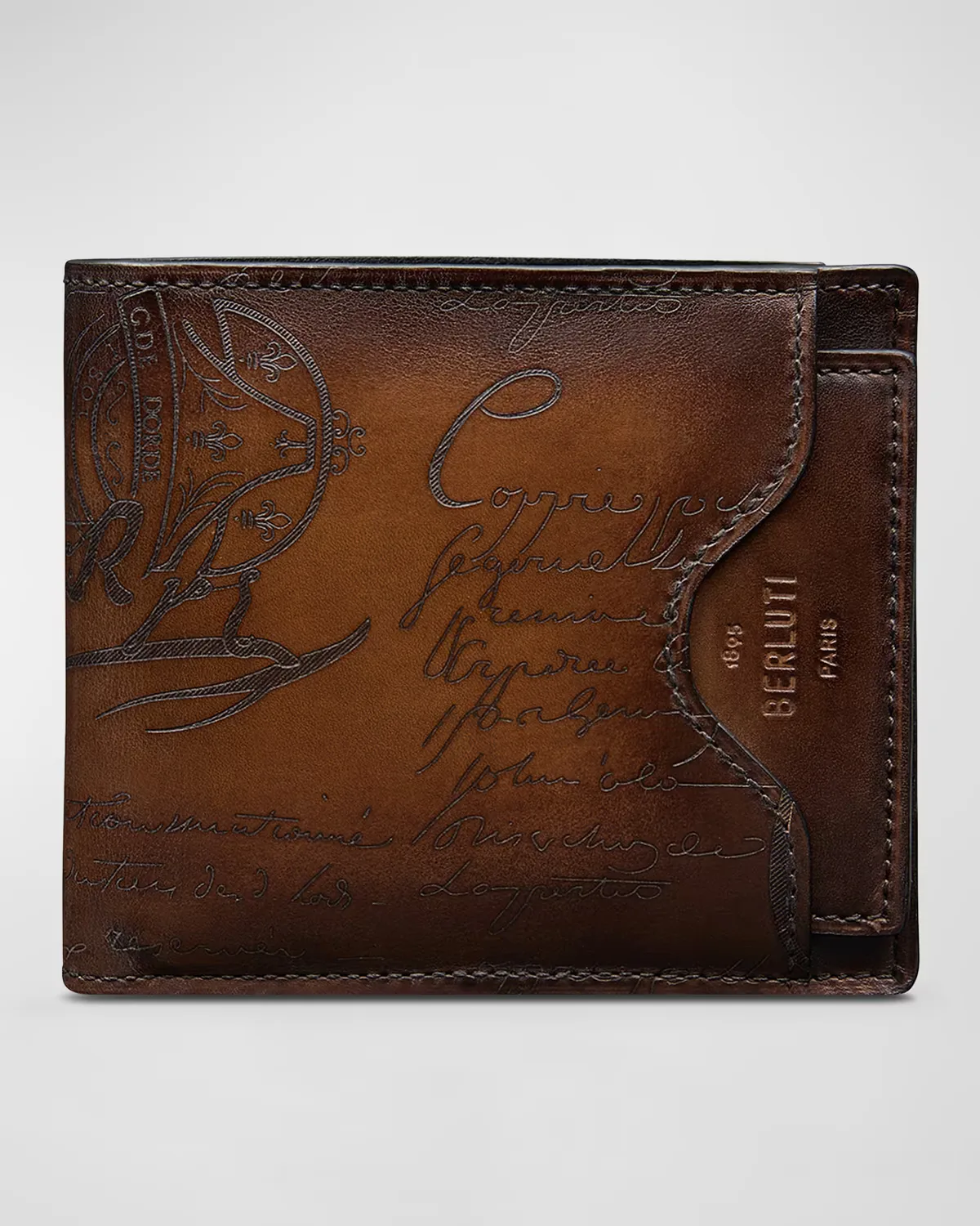 Makore 2-In-1 Scritto Leather Bifold Wallet