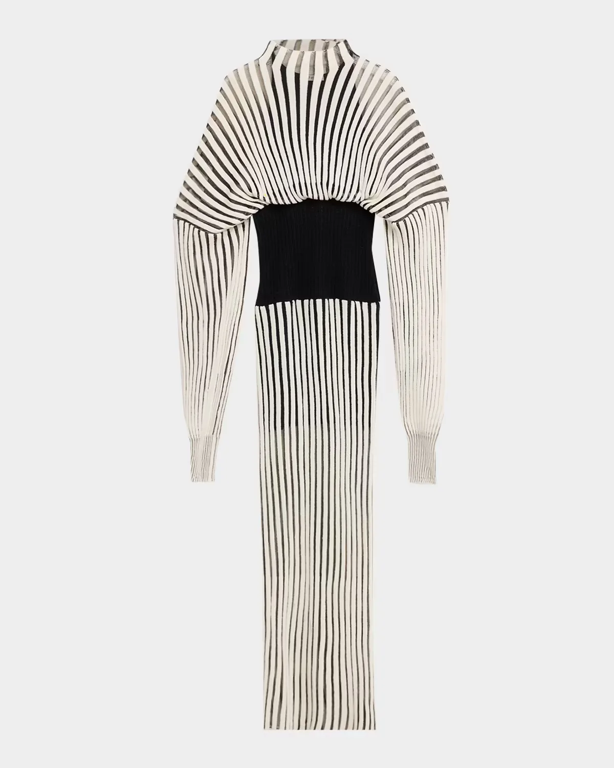 Clover Blouson Rib Knit Maxi Dress by Et Ochs