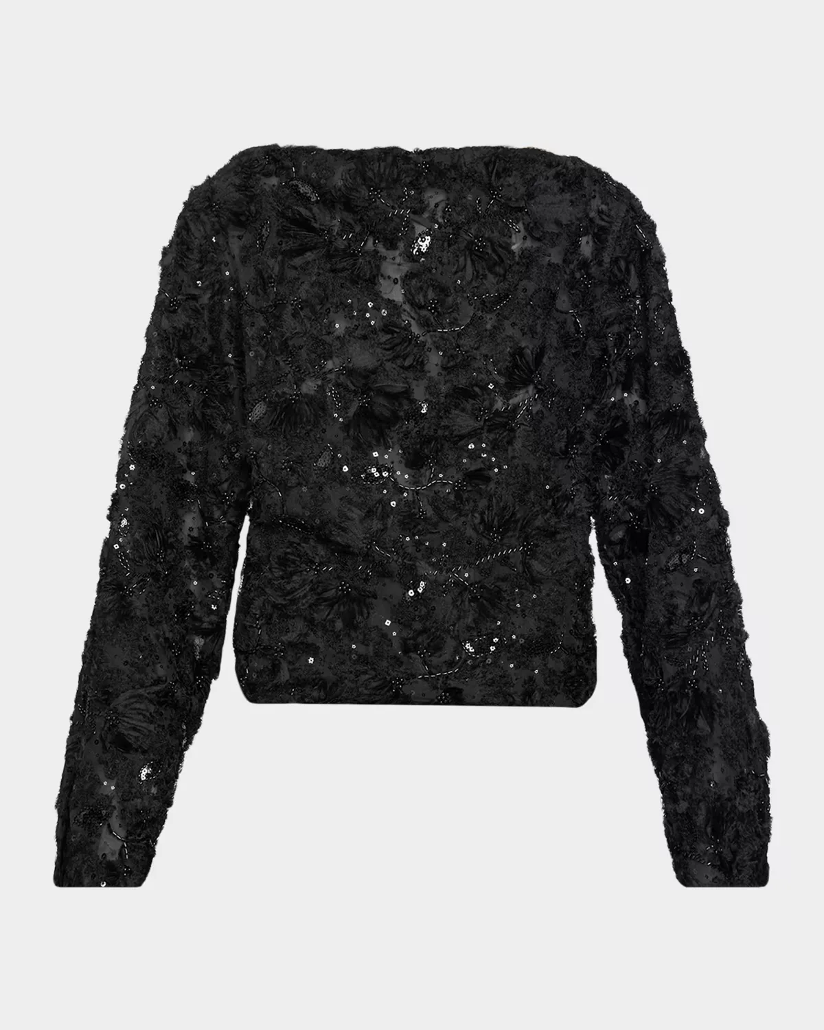 Bateau-Neck Beaded Blouse by Prabal Gurung