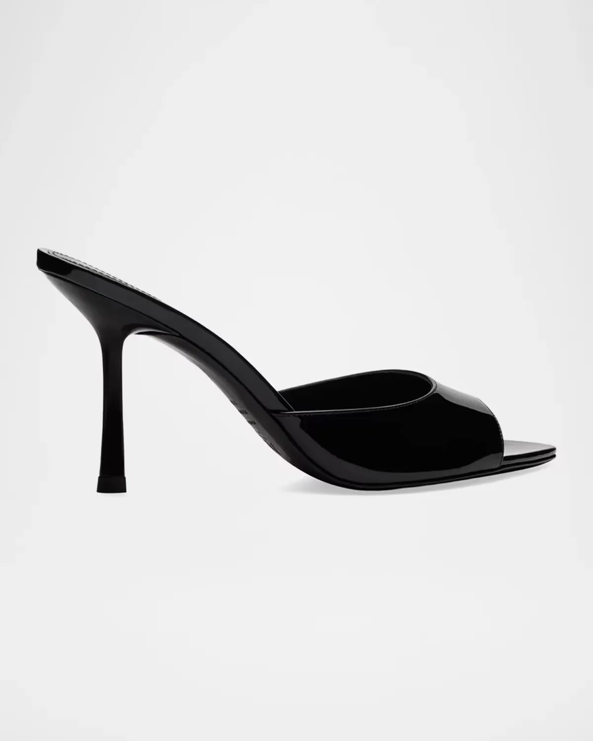 85mm Lexington Patent Leather Mules by Stuart Weitzman