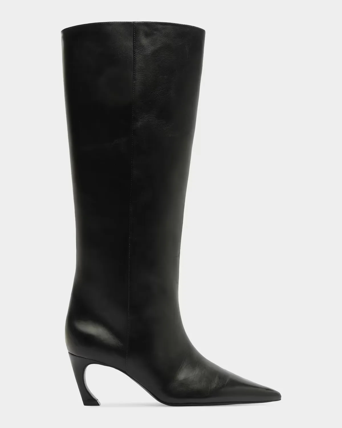 Lexi Leather Mid Knee-High Boots by SCHUTZ