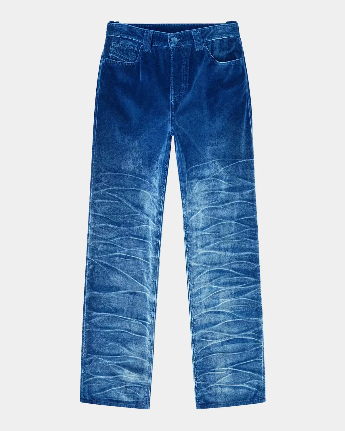 1991 D-Voeed Straight-Fit Velvet Pants - DENIM by Diesel