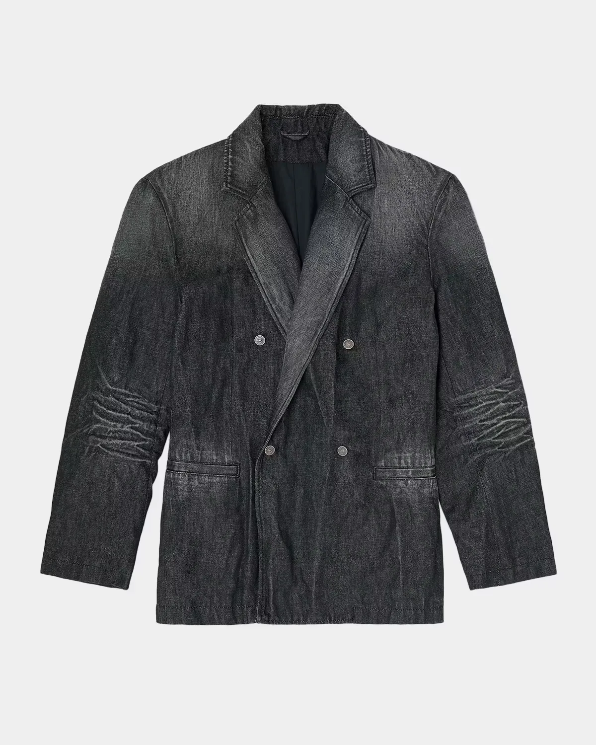 D-Kot-Fsj Denim Double-Breasted Blazer by Diesel
