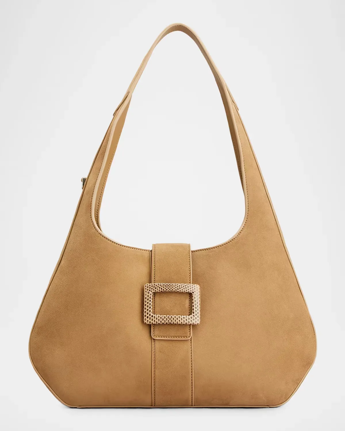 Belle Vivier Medium Python-Buckle Hobo Bag by Roger Vivier