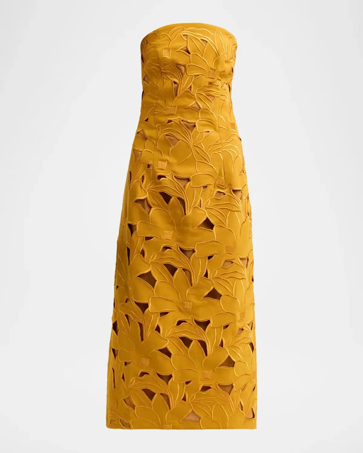 Pamela Embroidered Strapless Midi Dress by SACHIN BABI