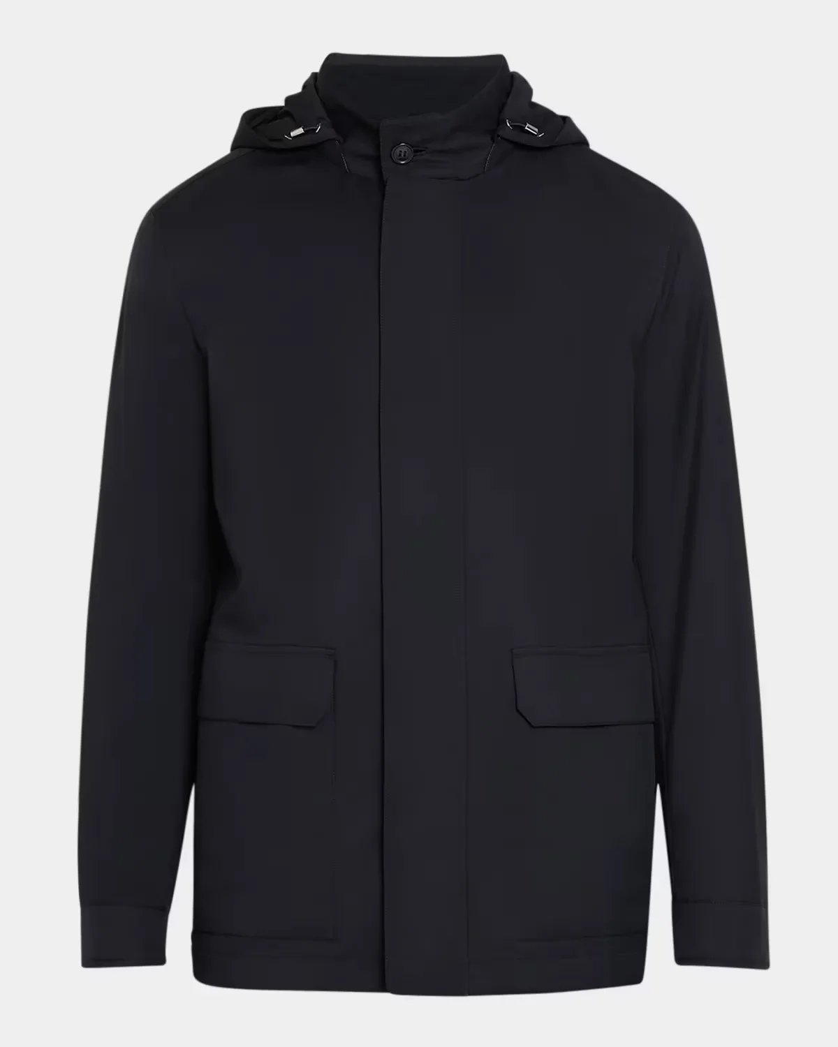 Motorin Water-Repellent Hooded Car Coat by ZEGNA