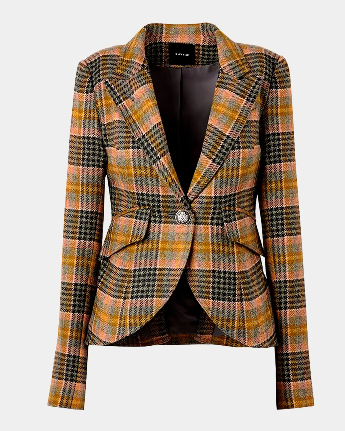 Glen-Check Wool Blazer by Smythe
