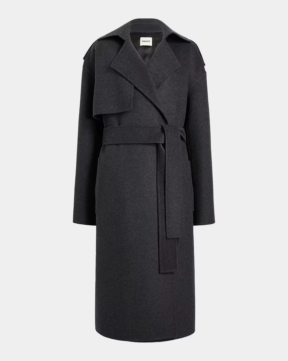 Manston Belted Wool Coat by Khaite