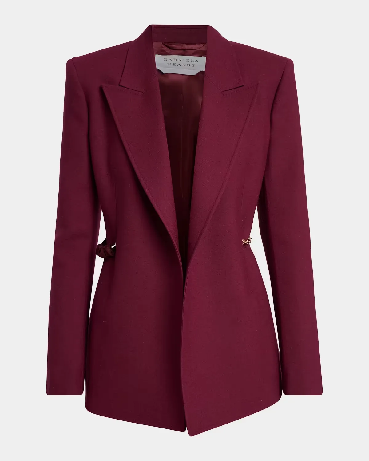 Epona Chain-Waist Wool Blazer Jacket by Gabriela Hearst