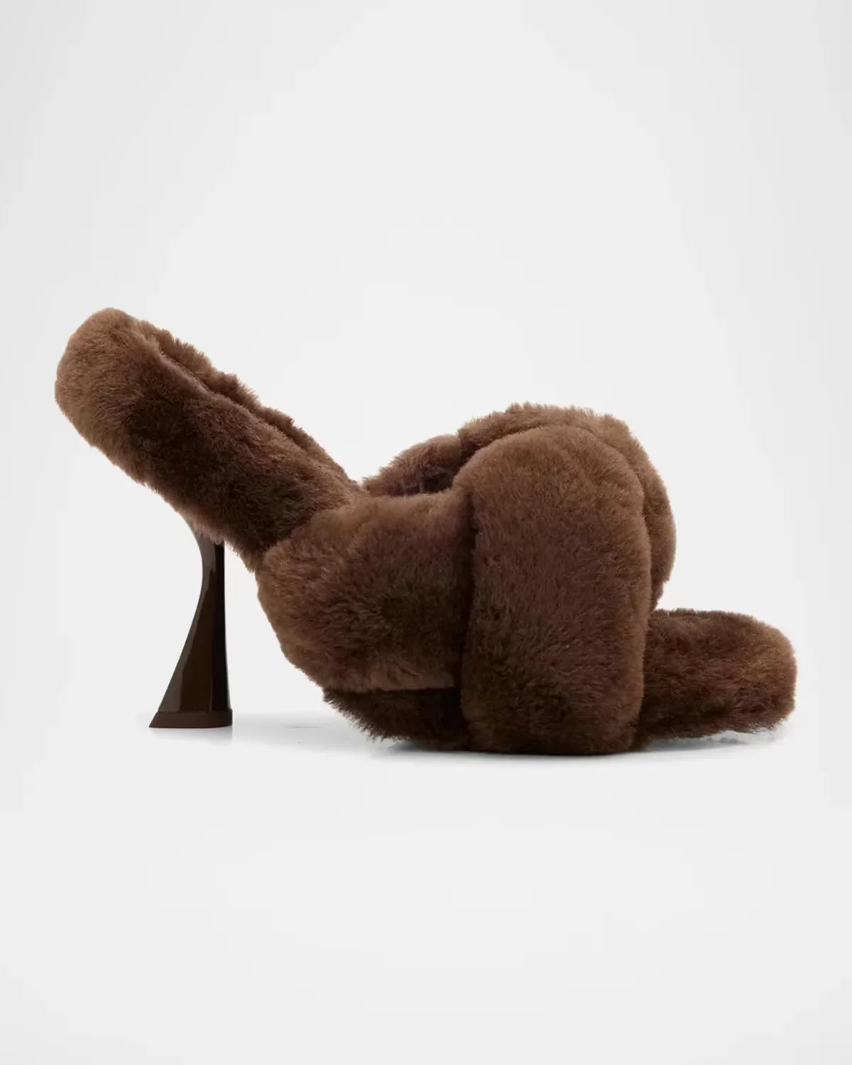 Zabelle 100MM Shearling Sandals by Cult Gaia