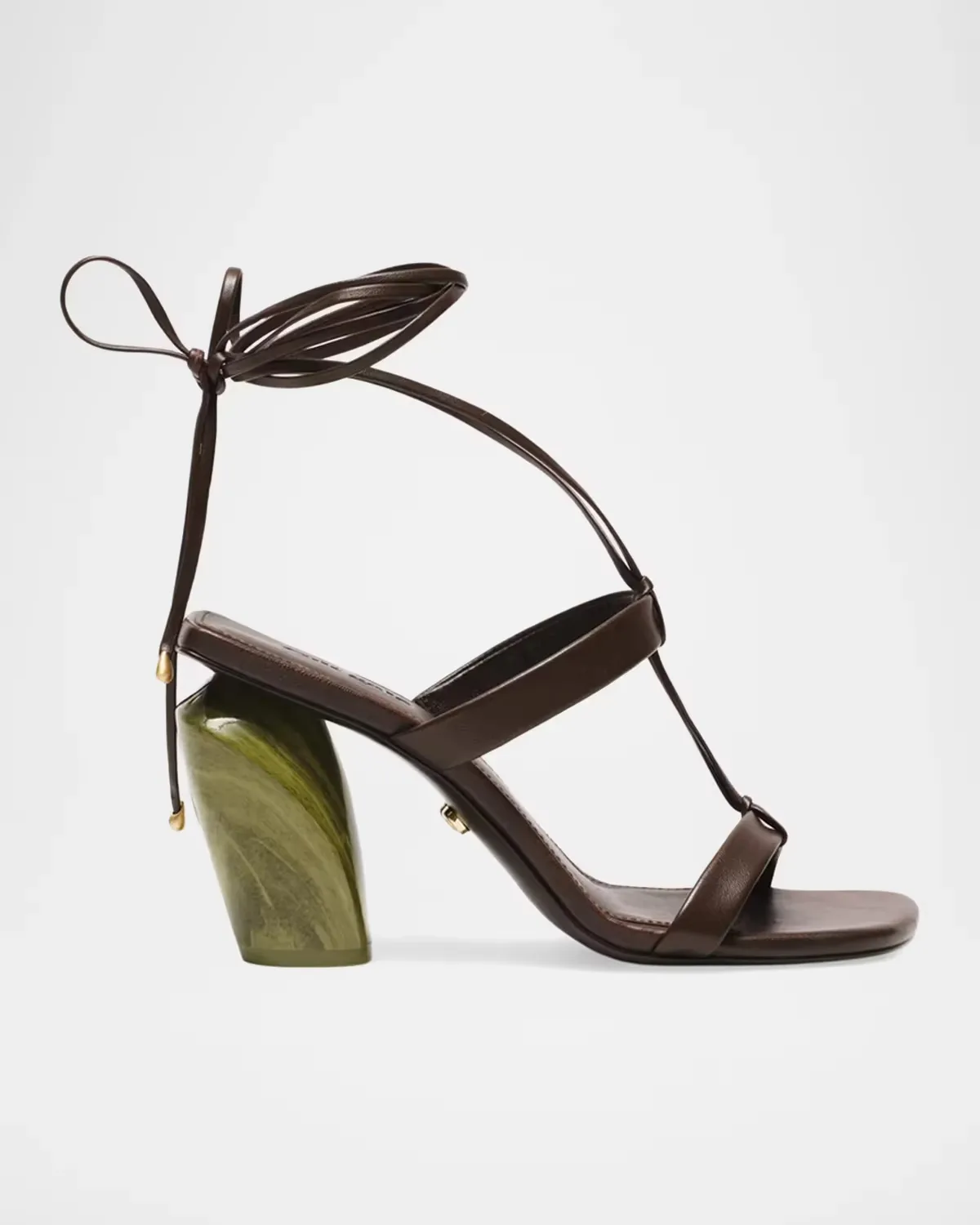 Bri 90MM Strappy Jade Heel Sandals by Cult Gaia