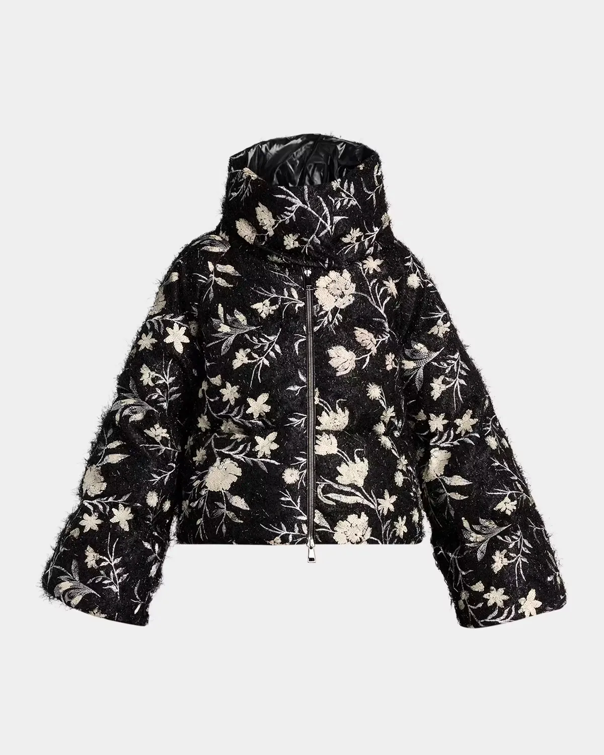 Perroquet Floral Down-Fill Jacket by Moncler