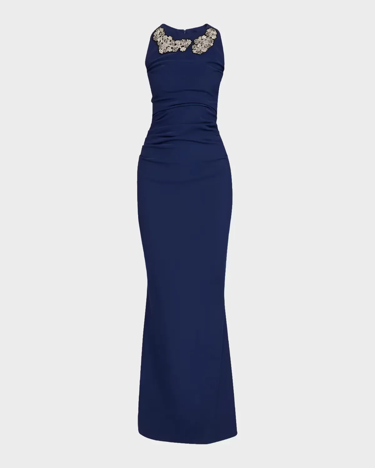 Sleeveless Applique Mermaid Gown by Chiara Boni La Petite Robe