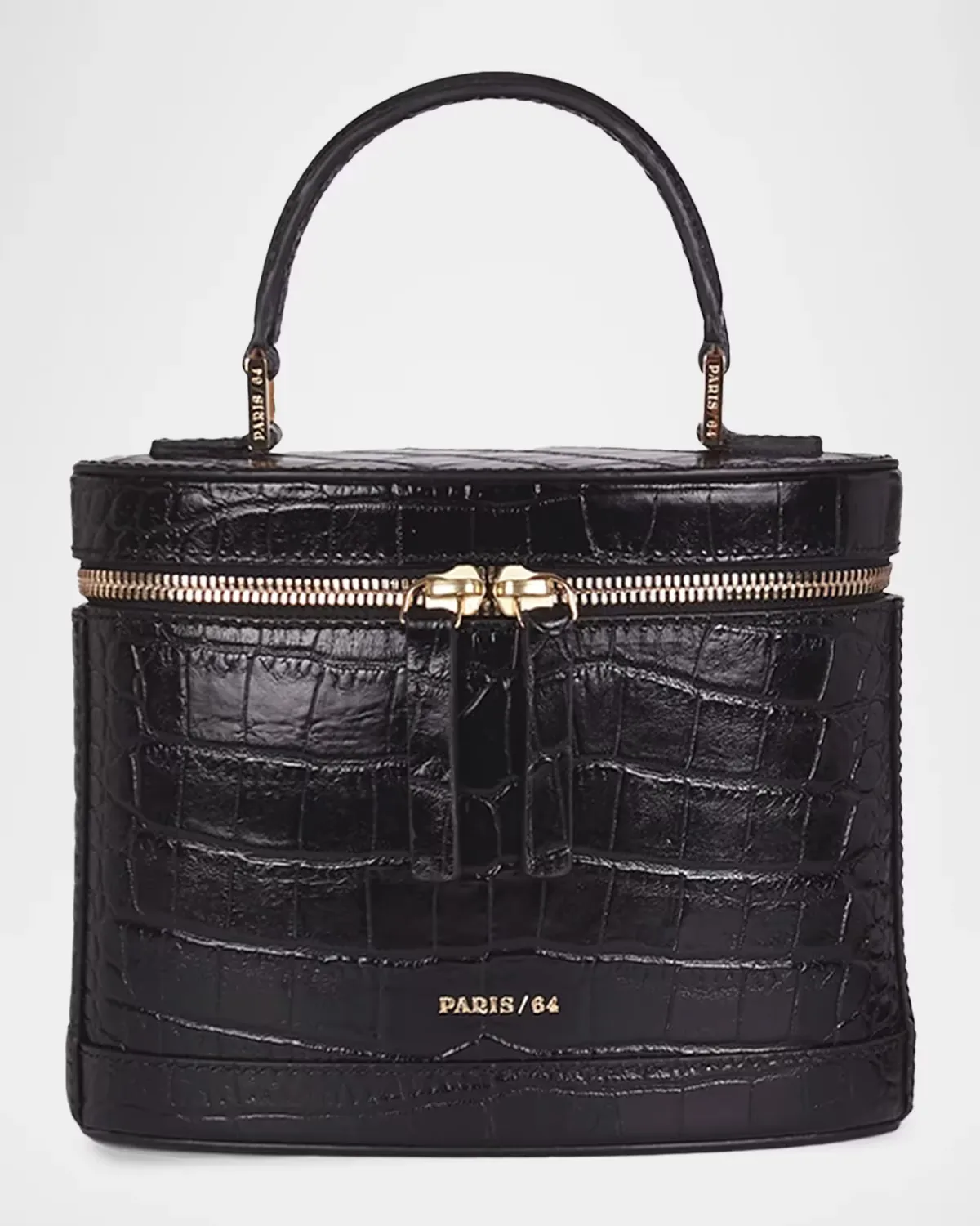 Prismatic Embossed Leather Top-Handle Bag by PARIS/64