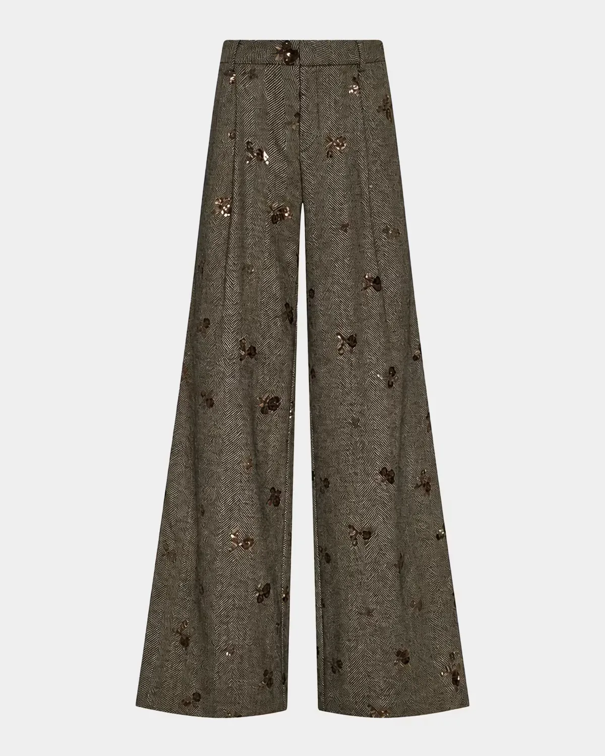 Allanah Sequined Herringbone Trousers by L & apos;AGENCE