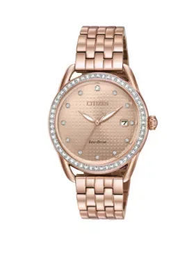Drive Eco-Drive Pink-Tone Watch by Citizen
