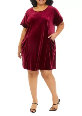 Velvet Pocket Dress by 52seven