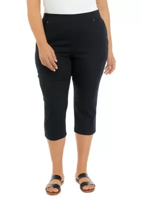 Solid Capri Pants