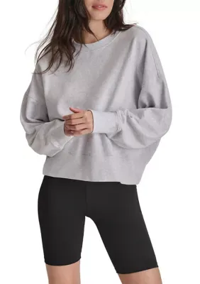 Sport Embroidered Logo Blouson Sleeve Pullover by DKNY