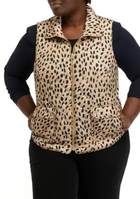 Printed Vest by Crown & Ivy