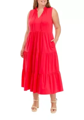Sleeveless Peasant Maxi Dress by Crown & Ivy