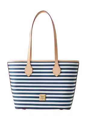 Striped Tote Bag by Dooney & Bourke