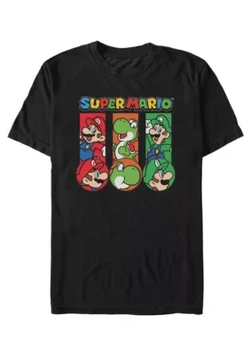 Super Three Up RL Graphic T-Shirt by Nintendo