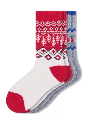 Holiday Cozy Socks, 2-Pack by HUE