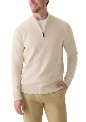 Honeycomb 1/4 Zip Sweater by IZOD