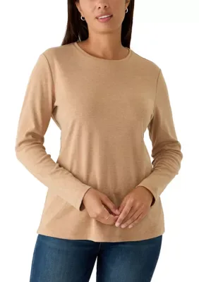Long Sleeve Crew Neck Top by Kim Rogers