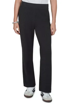 Luxe Rib Knit Wide Leg Pull-On Pants