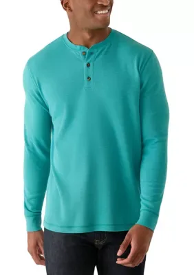 Ocean + Coast Long Sleeve Thermal Henley Shirt