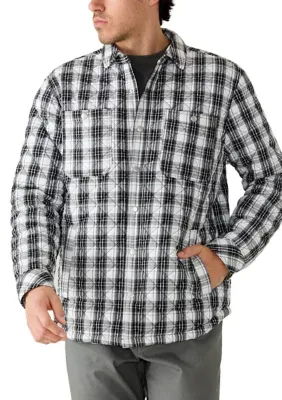 Quilted Flannel Shirt Jacket by Ocean  Coast