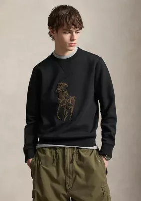 Camo Big Pony Double-Knit Sweatshirt by Polo Ralph Lauren