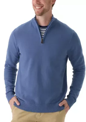 Honeycomb 1/4 Zip Sweater