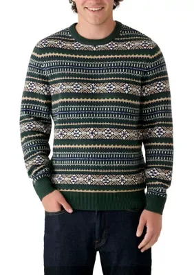 Fair Isle Crew Sweater by IZOD