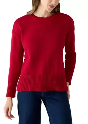 Crew Neck Tunic Sweater by Wonderly