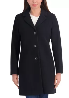 Single Breasted 3 Button Wool Coat by Calvin Klein