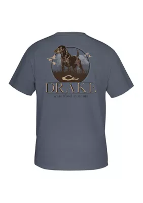 Standing Black Lab T-Shirt by Drake Waterfowl