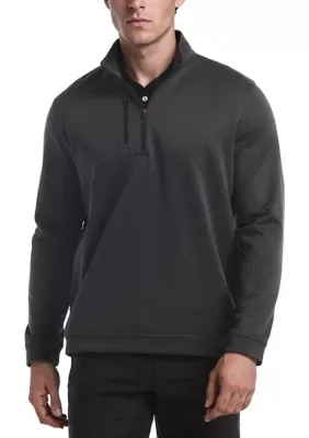 Two-Tone Fleece Quarter-Zip Pullover by Pga Tour