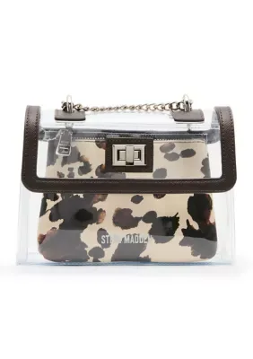 Clear Flap Crossbody with Card Case by Steve Madden