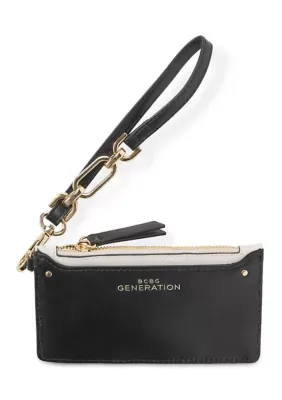 Top Zip Hardware Wristlet by BCBG