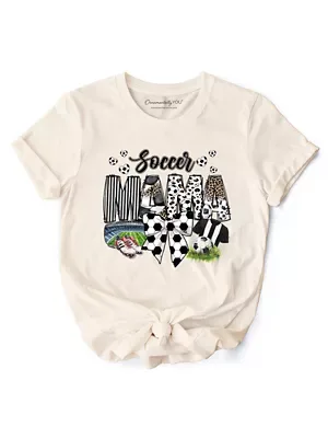 Soccer Mama Coquette Game Day Life Tee by Ornamentallyyou