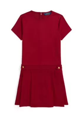 Pleated Ponte Dress by Ralph Lauren